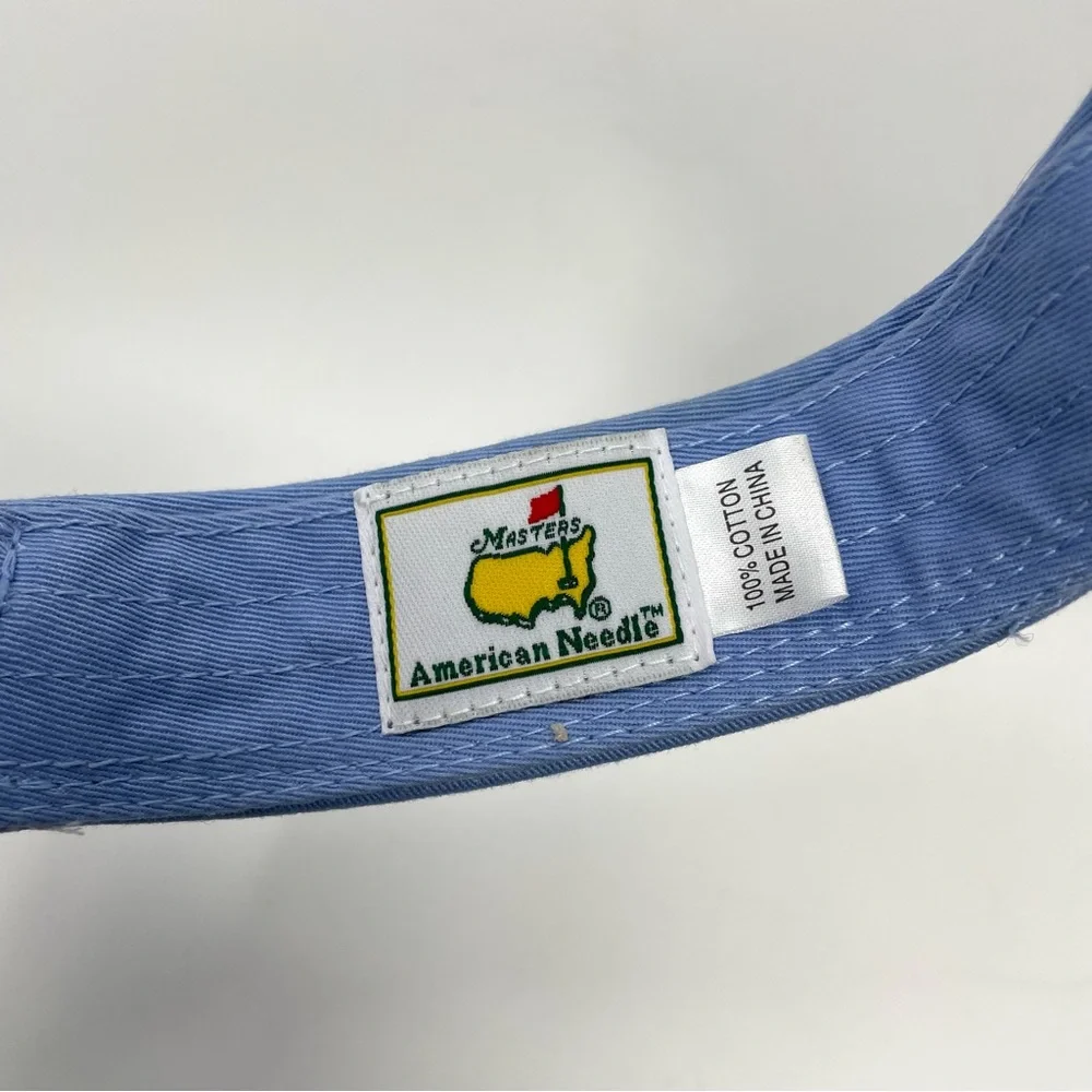 MASTERS Ladies American Needle Cotton Patch Logo Visor in Blue - Picture 3 of 5